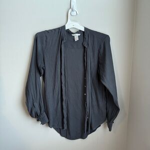 H&M Charcoal Button-Down Shirt